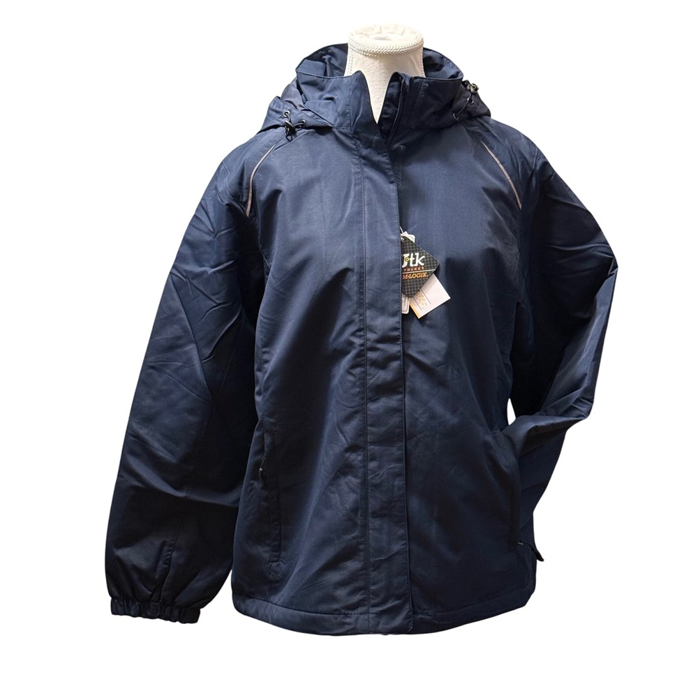 Core‎ 365 Ladies WarmLogik Water Resistant Reflective Navy Blue Jacket L